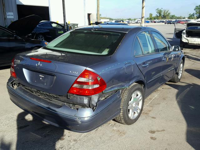 WDBUF26J35A719867 - 2005 MERCEDES-BENZ E 320 CDI BLUE photo 4