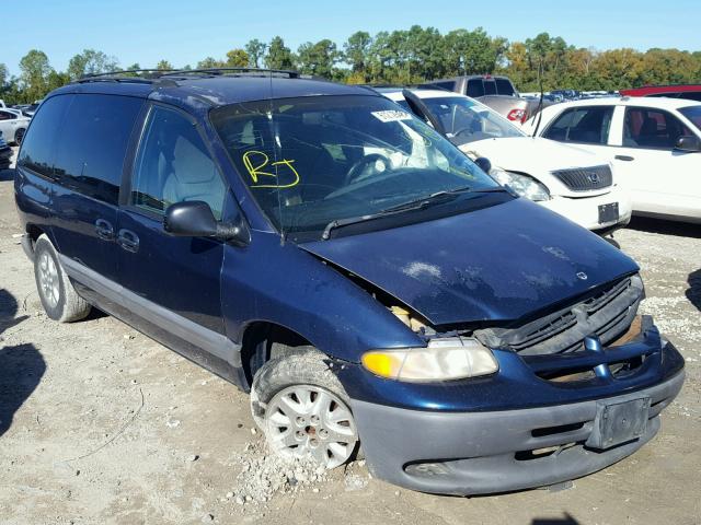 2B4GP45RXYR825583 - 2000 DODGE CARAVAN SE BLUE photo 1