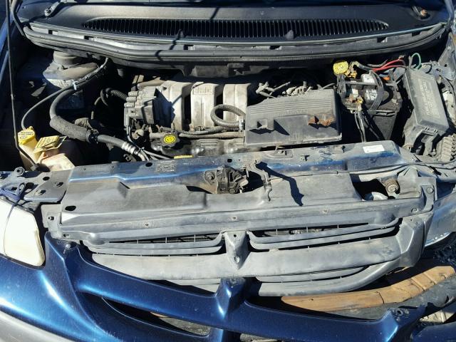 2B4GP45RXYR825583 - 2000 DODGE CARAVAN SE BLUE photo 7