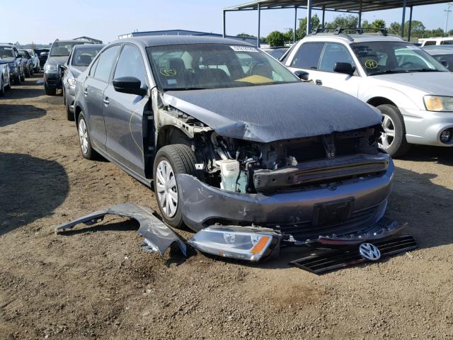 3VW2K7AJXEM219035 - 2014 VOLKSWAGEN JETTA BASE 灰色 照片 1