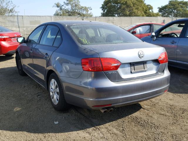 3VW2K7AJXEM219035 - 2014 VOLKSWAGEN JETTA BASE 灰色 照片 3