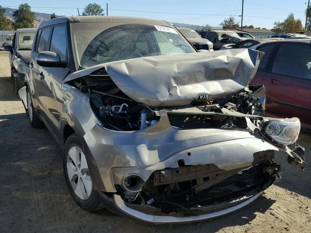 KNDJX3AE3G7006517 - 2016 KIA SOUL EV GRAY photo 1