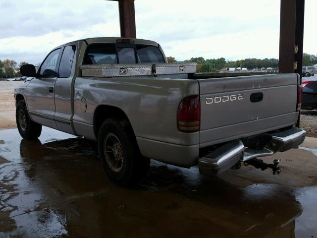 1B7GL23Y3VS202846 - 1997 DODGE DAKOTA SILVER photo 3