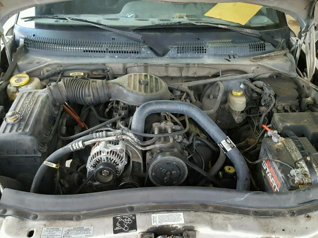 1B7GL23Y3VS202846 - 1997 DODGE DAKOTA SILVER photo 7