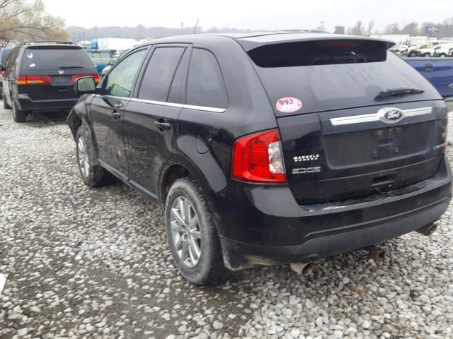 2FMDK3KC9BBA76785 - 2011 FORD EDGE LIMIT BLACK photo 3