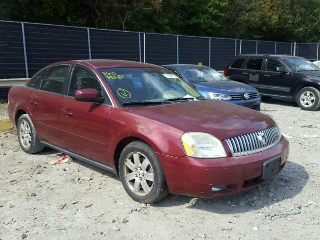 1MEFM40165G608388 - 2005 MERCURY MONTEGO LU MAROON photo 1