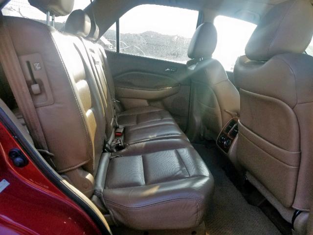 2HNYD18293H501014 - 2003 ACURA MDX RED photo 6