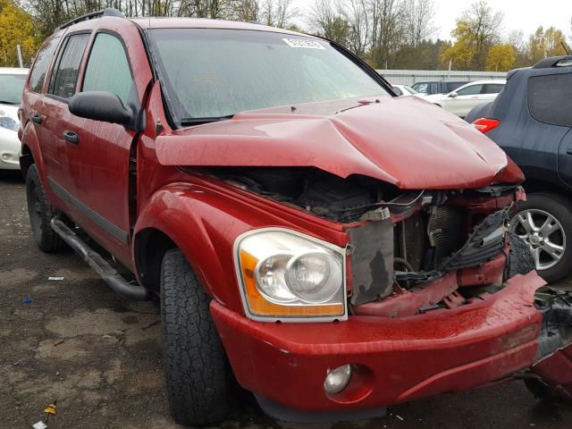 1D4HB48N86F146689 - 2006 DODGE DURANGO SL MAROON photo 1