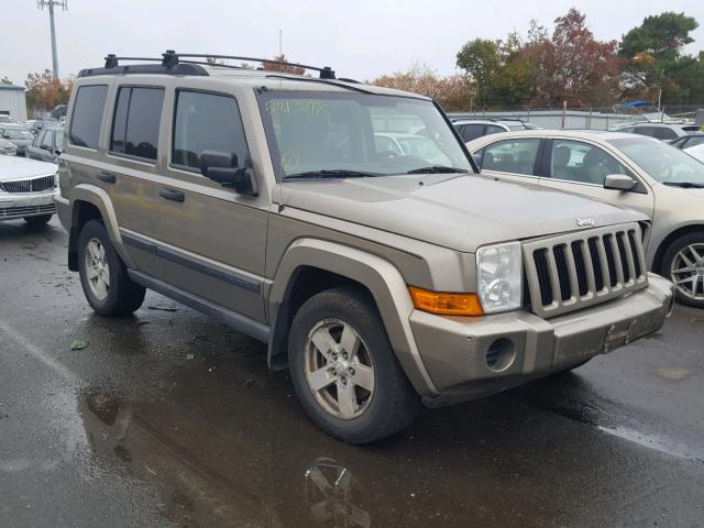 1J8HG48NX6C221420 - 2006 JEEP COMMANDER TAN photo 1