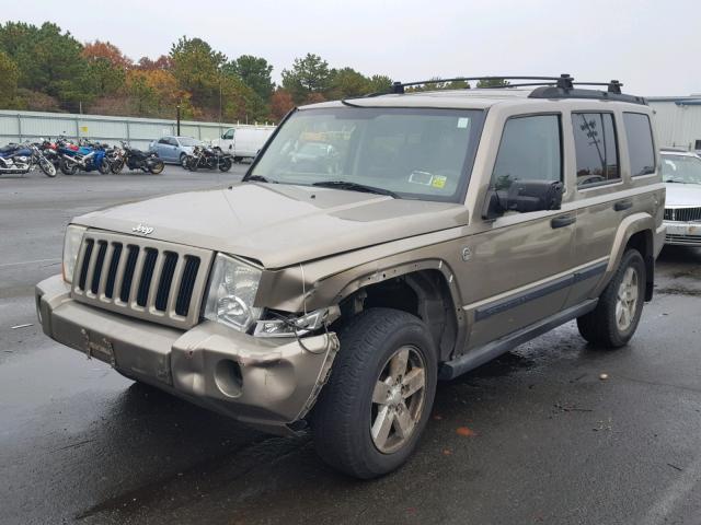 1J8HG48NX6C221420 - 2006 JEEP COMMANDER TAN photo 2