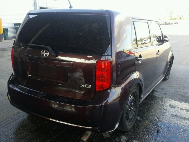 JTLKE50EX81038932 - 2008 TOYOTA SCION XB 勃艮第红 照片 4