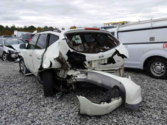 JN8AZ08T96W408063 - 2006 NISSAN MURANO WHITE photo 3