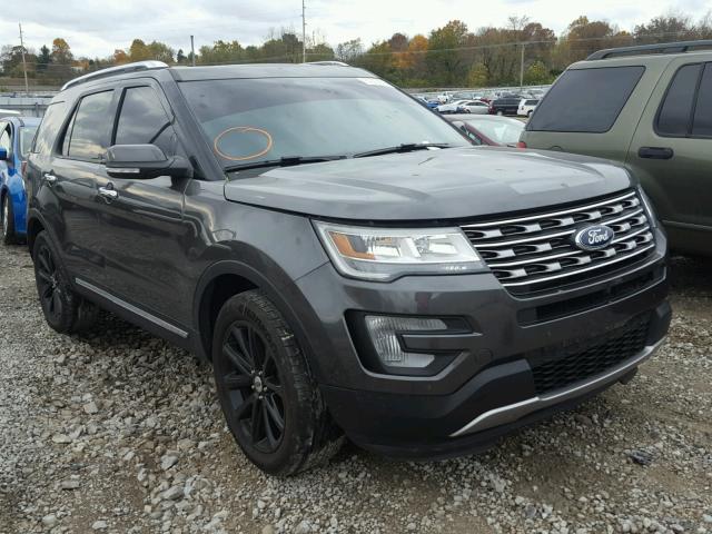 1FM5K8F80HGC69920 - 2017 FORD EXPLORER L GRAY photo 1