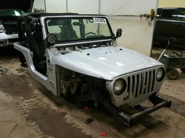 1J4FA49S46P710760 - 2006 JEEP WRANGLER / SILVER photo 1