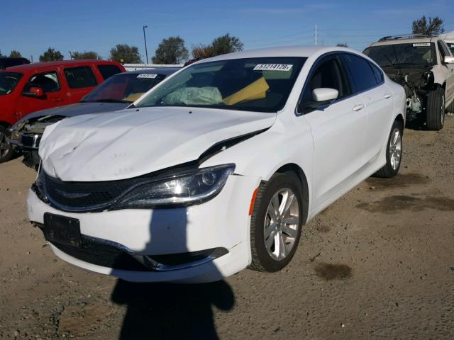 1C3CCCAB5FN576219 - 2015 CHRYSLER 200 LIMITE WHITE photo 2