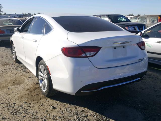 1C3CCCAB5FN576219 - 2015 CHRYSLER 200 LIMITE WHITE photo 3