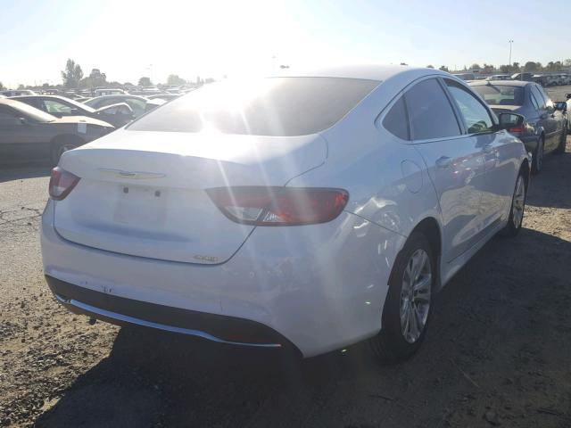 1C3CCCAB5FN576219 - 2015 CHRYSLER 200 LIMITE WHITE photo 4