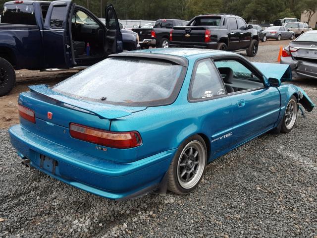 JH4DB2389NS002610 - 1992 ACURA INTEGRA GS GREEN photo 4