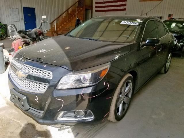 1G11J5SX8DU119057 - 2013 CHEVROLET MALIBU LTZ შავი ფოტო 2