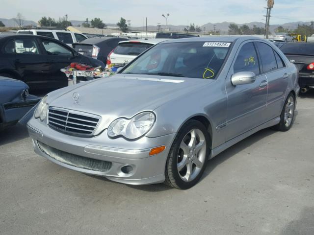 WDBRF52H97F912489 - 2007 MERCEDES-BENZ C 230 SILVER photo 2