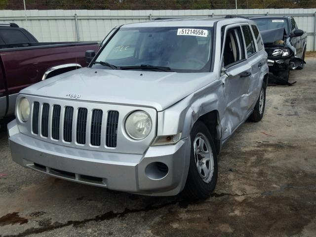 1J8FT28W58D707761 - 2008 JEEP PATRIOT SP SILVER photo 2