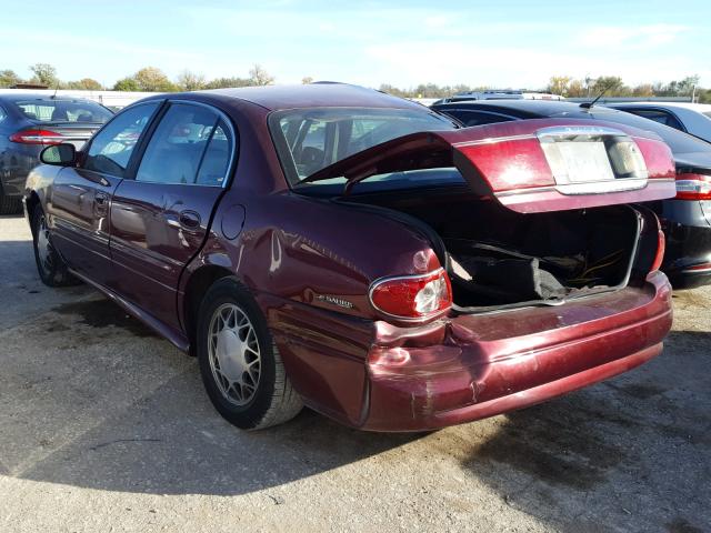 1G4HP54K124202103 - 2002 BUICK LESABRE CU BURGUNDY photo 3