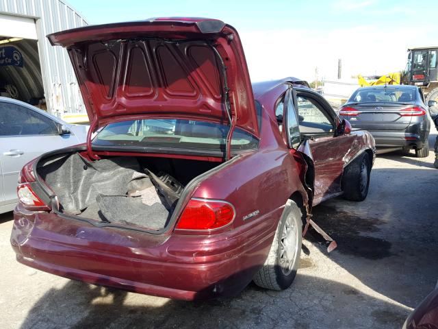 1G4HP54K124202103 - 2002 BUICK LESABRE CU BURGUNDY photo 4