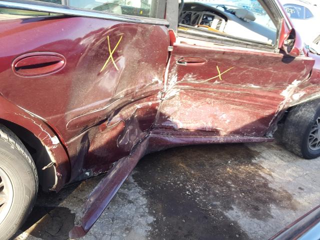 1G4HP54K124202103 - 2002 BUICK LESABRE CU BURGUNDY photo 9