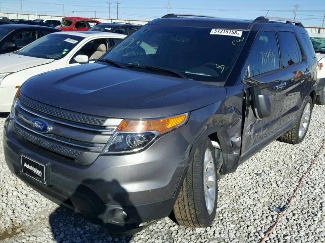 1FM5K7F89DGC69323 - 2013 FORD EXPLORER L GRAY photo 2