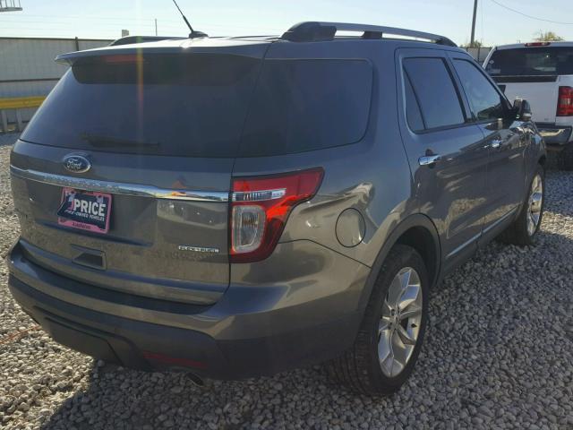 1FM5K7F89DGC69323 - 2013 FORD EXPLORER L GRAY photo 4