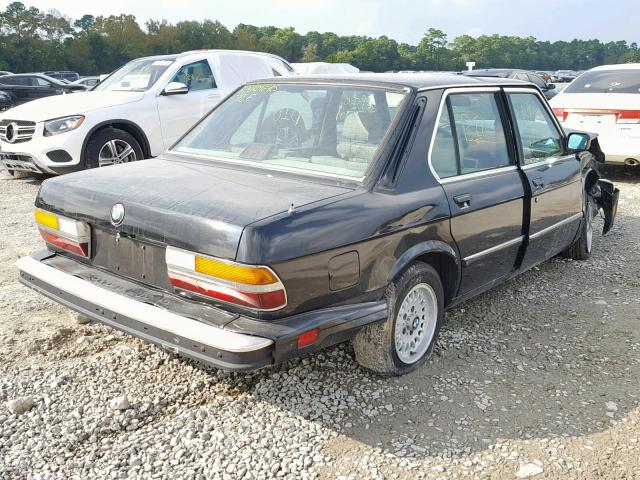 WBADK8306G9700422 - 1986 BMW 528 E AUTO BLACK photo 4