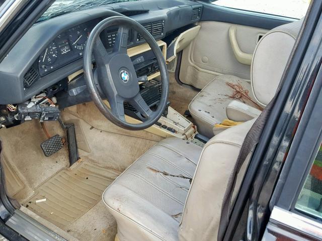 WBADK8306G9700422 - 1986 BMW 528 E AUTO BLACK photo 9