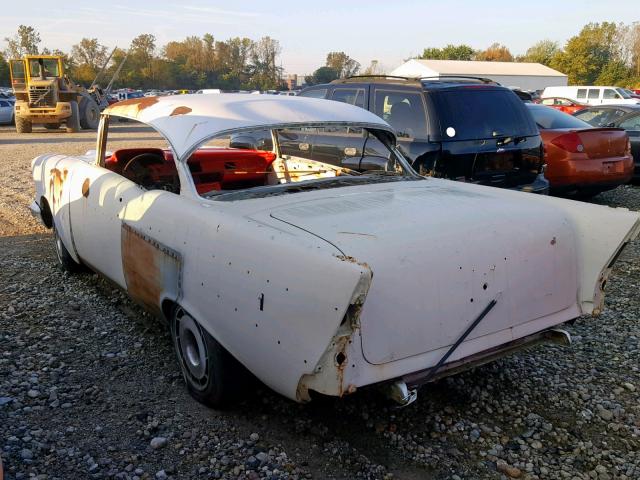 VC57B109393 - 1957 CHEVROLET BELAIR WHITE photo 3