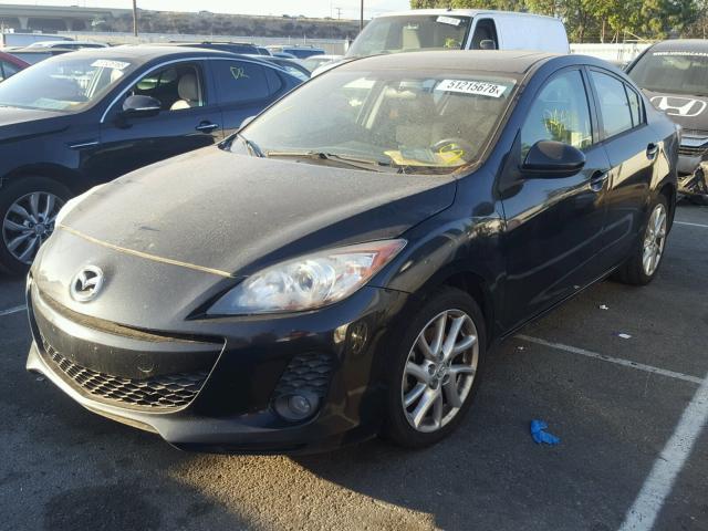 JM1BL1V66C1502965 - 2012 MAZDA 3 S BLACK photo 2