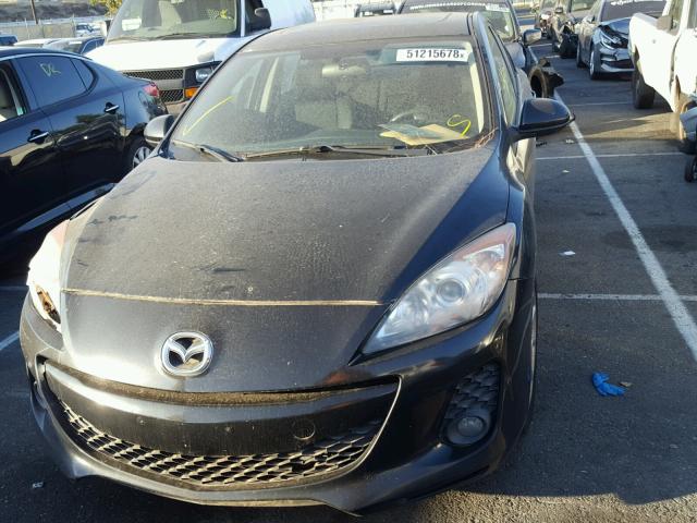 JM1BL1V66C1502965 - 2012 MAZDA 3 S BLACK photo 9