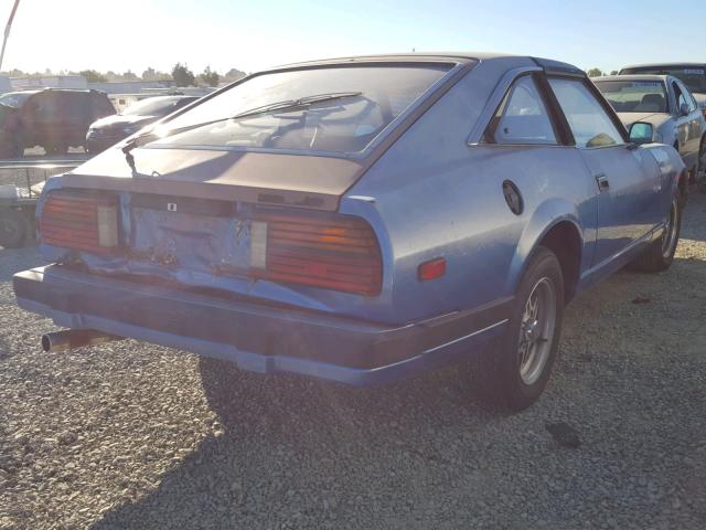 JN1CZ06S3CX604202 - 1982 DATSUN 280ZX BLUE photo 4