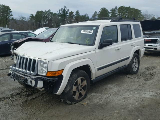 1J8HG48K17C686045 - 2007 JEEP COMMANDER WHITE photo 2