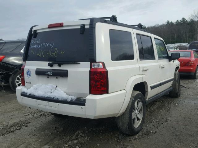 1J8HG48K17C686045 - 2007 JEEP COMMANDER WHITE photo 4