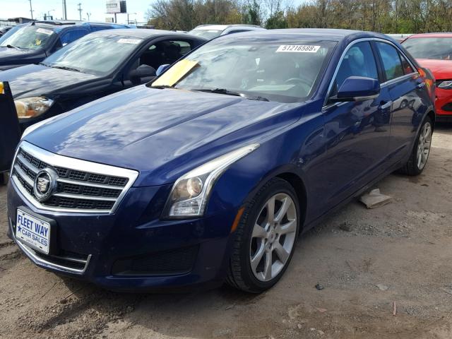 1G6AB5R39D0152490 - 2013 CADILLAC ATS LUXURY BLUE photo 2