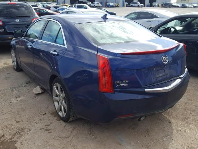 1G6AB5R39D0152490 - 2013 CADILLAC ATS LUXURY BLUE photo 3