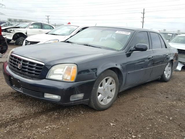 1G6KF57902U100106 - 2002 CADILLAC DEVILLE DT BLACK photo 2