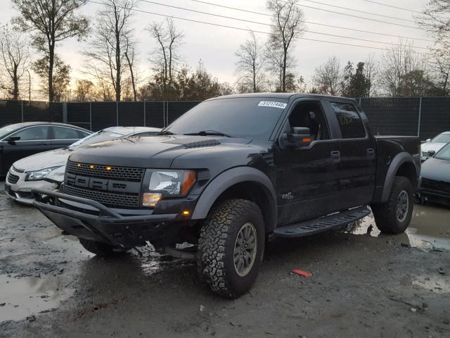 1FTFW1R6XBFA24781 - 2011 FORD F150 SVT R BLACK photo 2