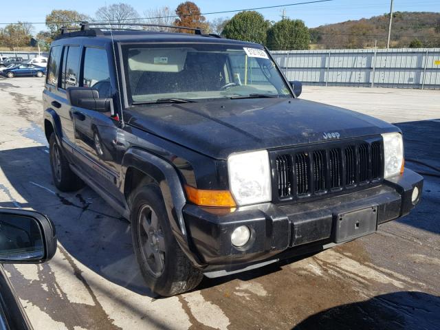 1J8HG48K56C156465 - 2006 JEEP COMMANDER BLACK photo 1