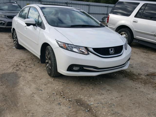 19XFB2F96FE007010 - 2015 HONDA CIVIC EXL WHITE photo 1