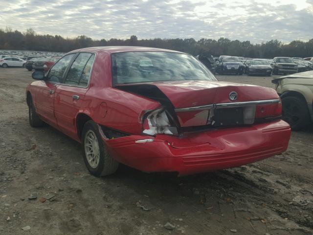 2MEFM74W3WX662430 - 1998 MERCURY GRAND MARQ RED photo 3