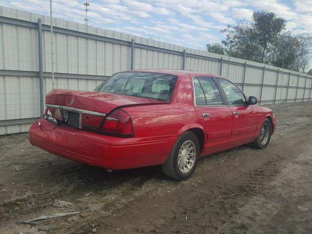 2MEFM74W3WX662430 - 1998 MERCURY GRAND MARQ RED photo 4