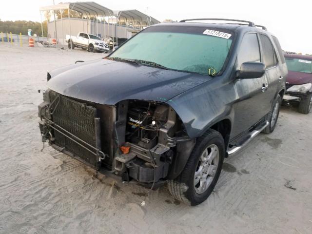 2HNYD18946H536951 - 2006 ACURA MDX TOURIN GRAY photo 2