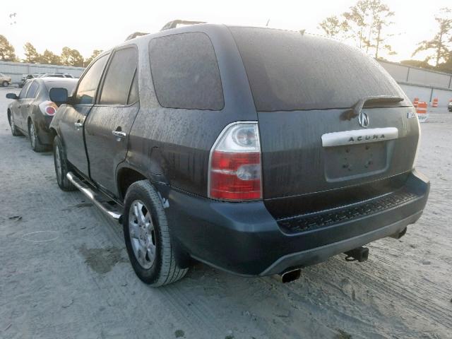 2HNYD18946H536951 - 2006 ACURA MDX TOURIN GRAY photo 3