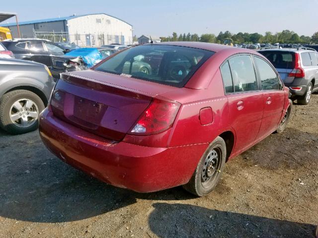1G8AJ55FX7Z173200 - 2007 SATURN ION LEVEL RED photo 4