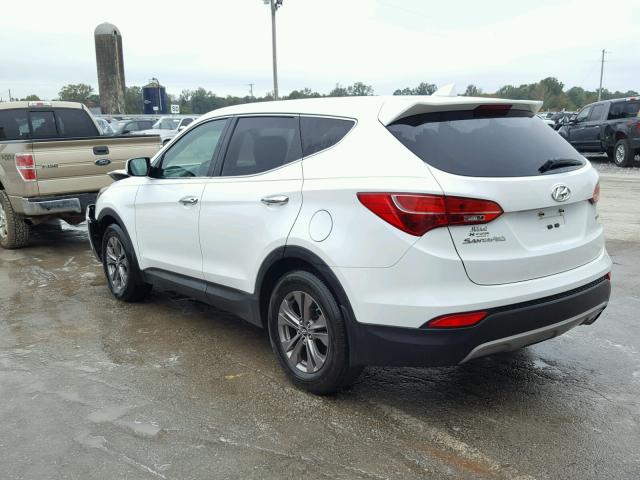 5XYZT3LB5DG046517 - 2013 HYUNDAI SANTA FE S WHITE photo 3